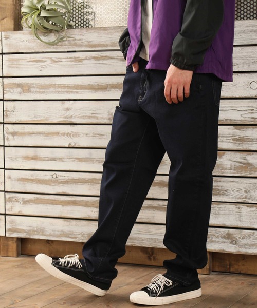 ARCADE（アーケード）の「ツイル&デニム ストレッチ素材 テーパード ワイドパンツ（チノパンツ・メンズ・ワンウォッシュ/ブラック/インディゴブルー/カーキ/ベージュ/チャコールグレー/ブルー・LL/M/L）」の9枚目の写真