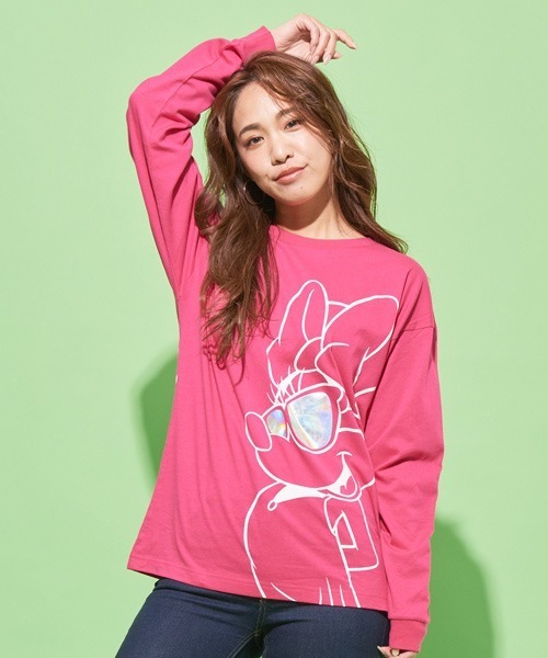 BABYDOLL(ベビードール)の「親子お揃い ディズニー キャラクターサングラスロンT 4916A(Tシャツ/カットソー・レディース・その他7/その他5・S/M/L)」の2枚目の写真