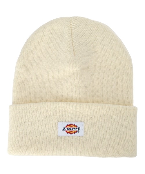 Dickies(ディッキーズ)の「Dickies/ディッキーズ ビーニー ダブル ニット パッチ 14020100(ニットキャップ/ビーニー・メンズ・ブラウン/ブラック/ホワイト/ダークグレー/パープル・FREE)」の1枚目の写真
