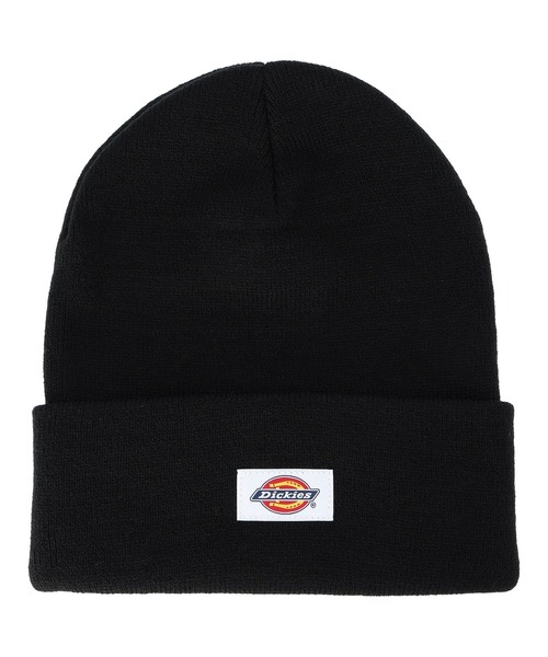 Dickies(ディッキーズ)の「Dickies/ディッキーズ ビーニー ダブル ニット パッチ 14020100(ニットキャップ/ビーニー・メンズ・ブラウン/ブラック/ホワイト/ダークグレー/パープル・FREE)」の2枚目の写真