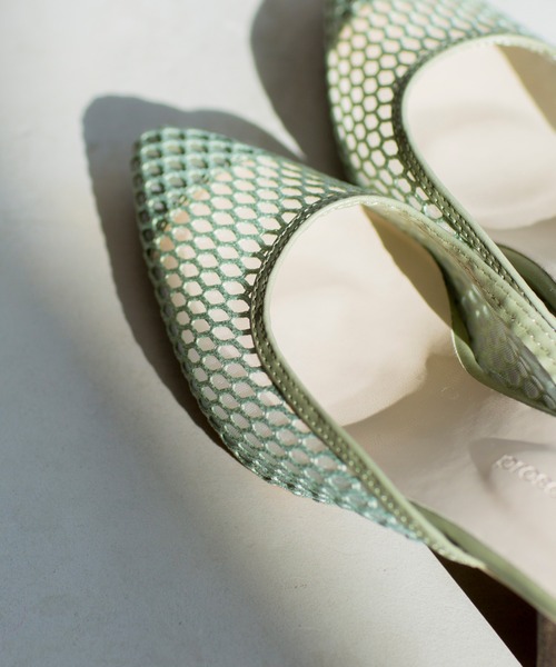 prose verse（プロズヴェール）の「メッシュミュール（パンプス・レディース・ブラック/ベージュ/オリーブ/キャメル・SMALL/MEDIUM/LARGE/LL）」の4枚目の写真