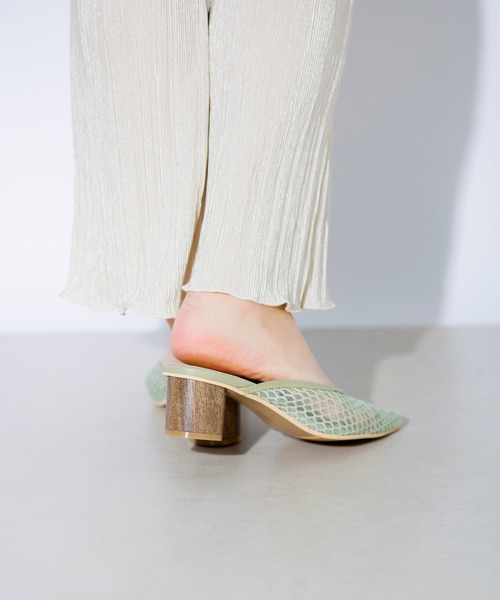 prose verse（プロズヴェール）の「メッシュミュール（パンプス・レディース・ブラック/ベージュ/オリーブ/キャメル・SMALL/MEDIUM/LARGE/LL）」の13枚目の写真