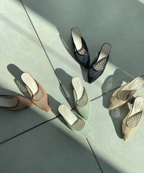 prose verse（プロズヴェール）の「メッシュミュール（パンプス・レディース・ブラック/ベージュ/オリーブ/キャメル・SMALL/MEDIUM/LARGE/LL）」の18枚目の写真