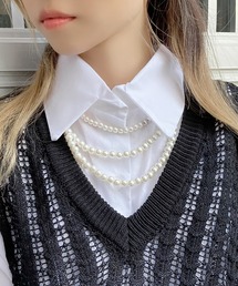 ボールチェーン&パールネックレス