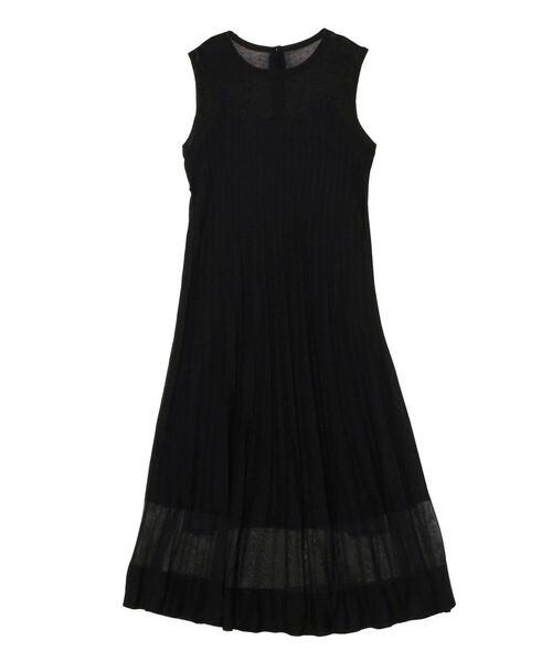 LAGUNAMOON（ラグナムーン）の「シアーカッティングニットワンピース（ワンピース・レディース・ブラック/ブルー/アイボリー・SMALL/MEDIUM）」の2枚目の写真