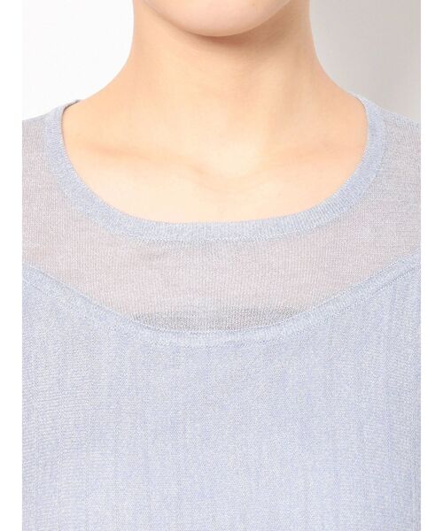 LAGUNAMOON（ラグナムーン）の「シアーカッティングニットワンピース（ワンピース・レディース・ブラック/ブルー/アイボリー・SMALL/MEDIUM）」の12枚目の写真