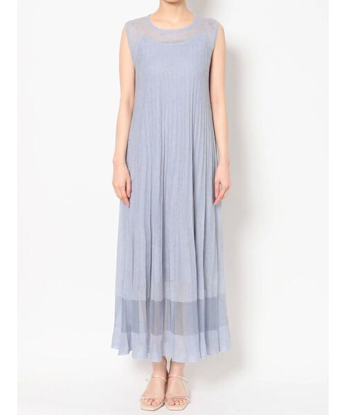 LAGUNAMOON（ラグナムーン）の「シアーカッティングニットワンピース（ワンピース・レディース・ブラック/ブルー/アイボリー・SMALL/MEDIUM）」の5枚目の写真