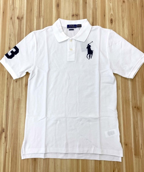 【トレンド】ラルフローレン ポロシャツ　ビッグポニー　ナンバリング　刺繍　M POLO RALPH LAUREN ポロ ラルフローレン ビッグポニー 刺繍