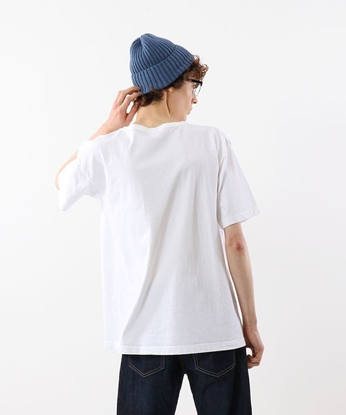 Champion(チャンピオン)の「【Champion/チャンピオン】メンズ MADE IN USA T1011(ティーテンイレブン) ショートスリーブTシャツ(Tシャツ/カットソー・メンズ・ホワイト/ホワイト×ネイビー/ネイビー/グレー・MEDIUM/LARGE/SMALL/X-LARGE)」の10枚目の写真