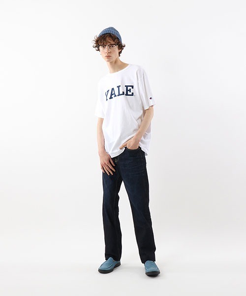 Champion(チャンピオン)の「【Champion/チャンピオン】メンズ MADE IN USA T1011(ティーテンイレブン) ショートスリーブTシャツ(Tシャツ/カットソー・メンズ・ホワイト/ホワイト×ネイビー/ネイビー/グレー・MEDIUM/LARGE/SMALL/X-LARGE)」の9枚目の写真
