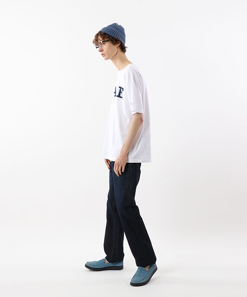 Champion(チャンピオン)の「【Champion/チャンピオン】メンズ MADE IN USA T1011(ティーテンイレブン) ショートスリーブTシャツ(Tシャツ/カットソー・メンズ・ホワイト/ホワイト×ネイビー/ネイビー/グレー・MEDIUM/LARGE/SMALL/X-LARGE)」の8枚目の写真