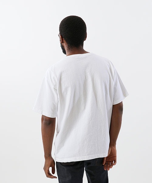 Champion(チャンピオン)の「【Champion/チャンピオン】メンズ MADE IN USA T1011(ティーテンイレブン) ショートスリーブTシャツ(Tシャツ/カットソー・メンズ・ホワイト/ホワイト×ネイビー/ネイビー/グレー・MEDIUM/LARGE/SMALL/X-LARGE)」の18枚目の写真