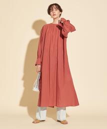 【WEB限定】by∴ ボリュームスリーブマキシワンピース -2WAY/ウォッシャブル-