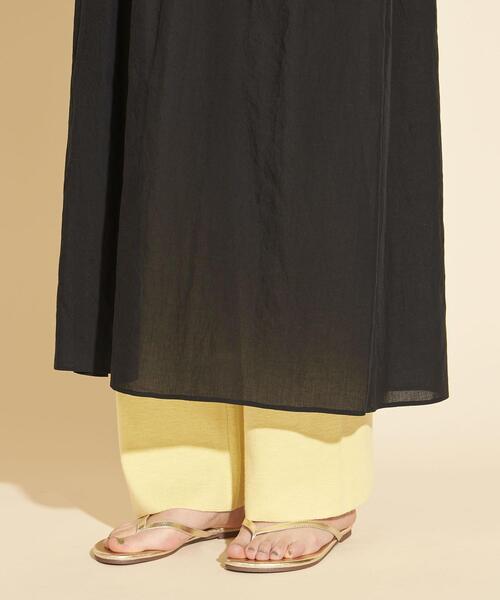 BEAUTY&YOUTH UNITED ARROWS（ビューティーアンドユースユナイテッドアローズ）の「【WEB限定】by∴ ボリュームスリーブマキシワンピース -2WAY/ウォッシャブル-（シャツワンピース・レディース・ブラック/ベージュ/ピンク・FREE）」の6枚目の写真