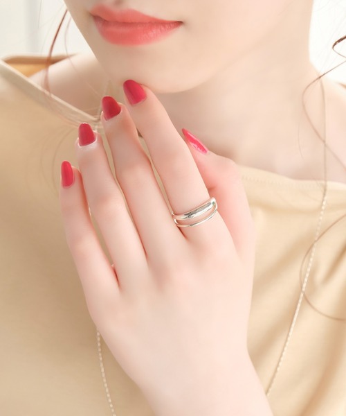 【SV925】ダブルラインリュクスリング（リング）｜Phoebe（フィービィー）