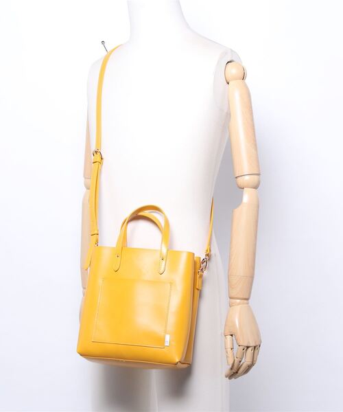 ROOTOTE（ルートート）の「ルートート/ミニ 合成皮革 ショルダー トートバッグ LT.スクエア.Light-tote-A（ショルダーバッグ・レディース・クリアブラウン/ブラック/マスタード/ホワイト/ライトパープル・FREE）」の9枚目の写真