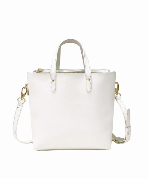 ROOTOTE（ルートート）の「ルートート/ミニ 合成皮革 ショルダー トートバッグ LT.スクエア.Light-tote-A（ショルダーバッグ・レディース・クリアブラウン/ブラック/マスタード/ホワイト/ライトパープル・FREE）」の2枚目の写真