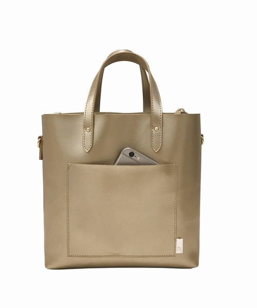 ROOTOTE（ルートート）の「ルートート/ミニ 合成皮革 ショルダー トートバッグ LT.スクエア.Light-tote-A（ショルダーバッグ・レディース・クリアブラウン/ブラック/マスタード/ホワイト/ライトパープル・FREE）」の10枚目の写真