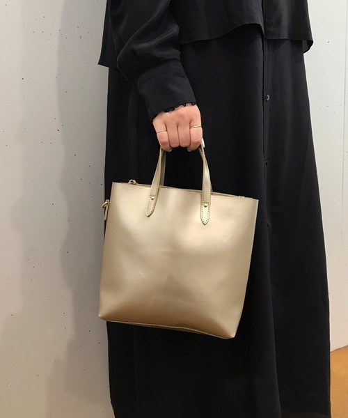 ROOTOTE（ルートート）の「ルートート/ミニ 合成皮革 ショルダー トートバッグ LT.スクエア.Light-tote-A（ショルダーバッグ・レディース・クリアブラウン/ブラック/マスタード/ホワイト/ライトパープル・FREE）」の15枚目の写真