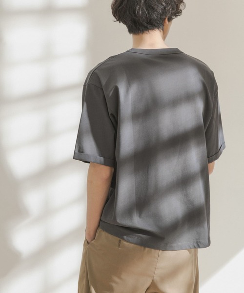 FORK&SPOON（フォークアンドスプーン）の「FORK&SPOON　強撚天竺ポケットTシャツ（Tシャツ/カットソー・メンズ・アイボリー/ブルー系その他/チャコールグレー・5/4）」の21枚目の写真
