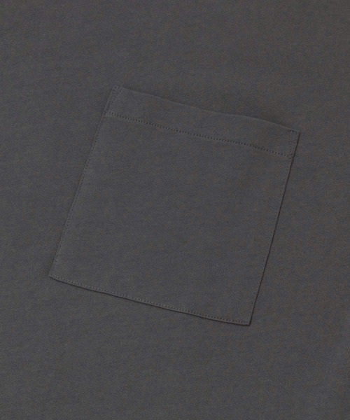FORK&SPOON（フォークアンドスプーン）の「FORK&SPOON　強撚天竺ポケットTシャツ（Tシャツ/カットソー・メンズ・アイボリー/ブルー系その他/チャコールグレー・5/4）」の7枚目の写真