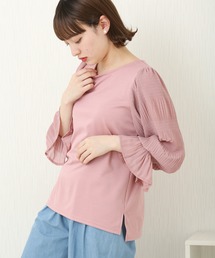 n'ee-ne | ポンチマジョリカプリーツ切り替え　ブラウス(シャツ/ブラウス)