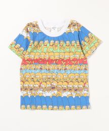 The Simpsons（ザ・シンプソンズ）の「【 The Simpsons 】 ファミリーパターン 総柄ＫIDS Ｔシャツ（Tシャツ/カットソー・キッズ）」