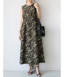 Te chichi CLASSIC | ボタニカルプリントロングワンピース(ワンピース)