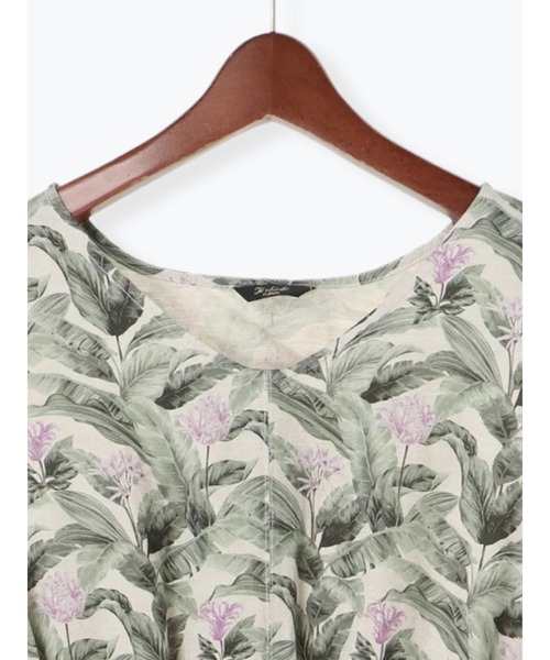 Te chichi CLASSIC(テチチクラシック)の「ボタニカルプリントロングワンピース(ワンピース・レディース・ベージュ/ブラック・フリ-)」の11枚目の写真