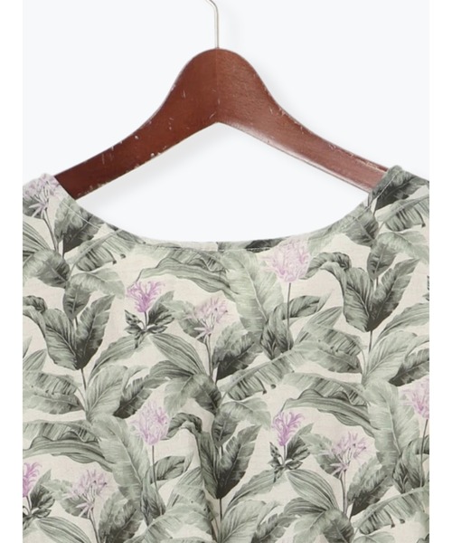 Te chichi CLASSIC(テチチクラシック)の「ボタニカルプリントロングワンピース(ワンピース・レディース・ベージュ/ブラック・フリ-)」の8枚目の写真