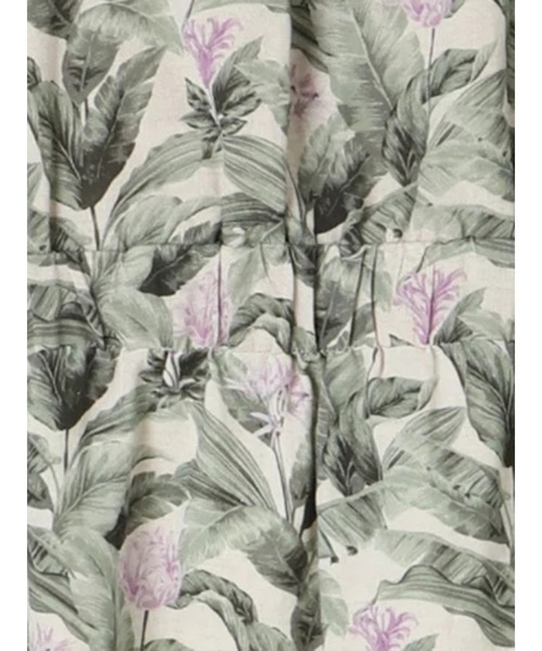 Te chichi CLASSIC(テチチクラシック)の「ボタニカルプリントロングワンピース(ワンピース・レディース・ベージュ/ブラック・フリ-)」の14枚目の写真