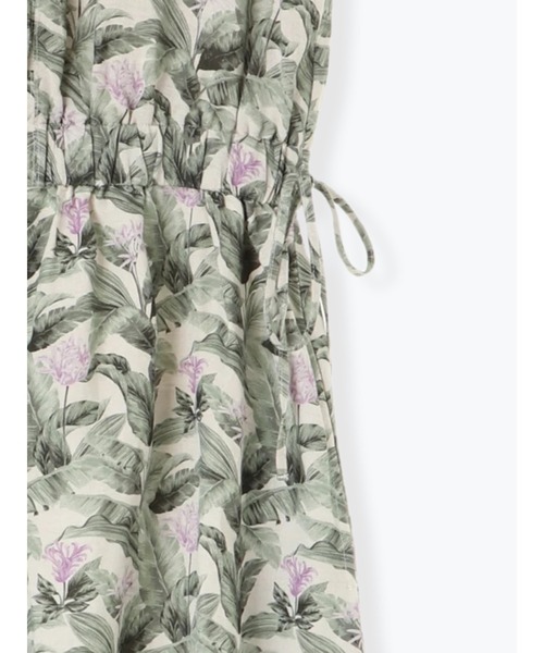 Te chichi CLASSIC(テチチクラシック)の「ボタニカルプリントロングワンピース(ワンピース・レディース・ベージュ/ブラック・フリ-)」の4枚目の写真