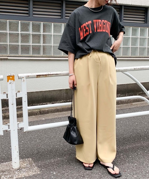 CIAOPANIC TYPY（チャオパニックティピー）の「【ZOZOTOWN限定】WESTVIRGINIAカレッジロゴユニセックスTee（Tシャツ/カットソー・メンズ・チャコールグレー/ホワイト系その他/ネイビー/グレー/サックスブルー・MEDIUM/SMALL/LARGE）」の11枚目の写真