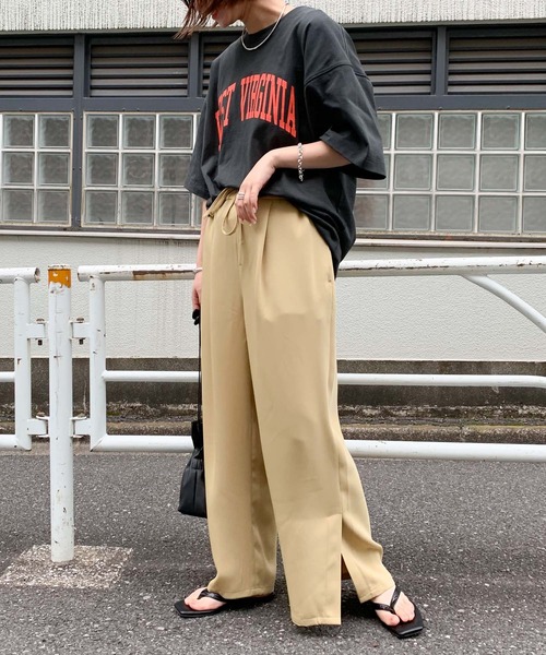 CIAOPANIC TYPY（チャオパニックティピー）の「【ZOZOTOWN限定】WESTVIRGINIAカレッジロゴユニセックスTee（Tシャツ/カットソー・メンズ・チャコールグレー/ホワイト系その他/ネイビー/グレー/サックスブルー・MEDIUM/SMALL/LARGE）」の12枚目の写真