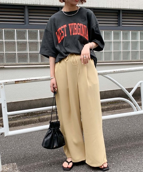 CIAOPANIC TYPY（チャオパニックティピー）の「【ZOZOTOWN限定】WESTVIRGINIAカレッジロゴユニセックスTee（Tシャツ/カットソー・メンズ・チャコールグレー/ホワイト系その他/ネイビー/グレー/サックスブルー・MEDIUM/SMALL/LARGE）」の13枚目の写真