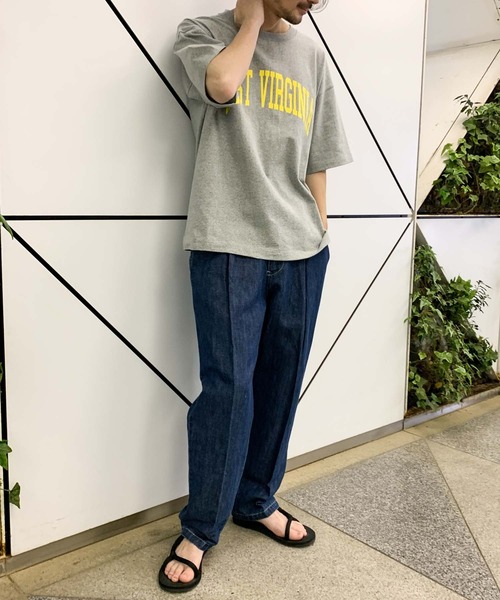 CIAOPANIC TYPY（チャオパニックティピー）の「【ZOZOTOWN限定】WESTVIRGINIAカレッジロゴユニセックスTee（Tシャツ/カットソー・メンズ・チャコールグレー/ホワイト系その他/ネイビー/グレー/サックスブルー・MEDIUM/SMALL/LARGE）」の20枚目の写真