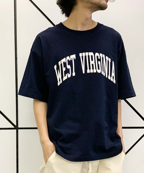 CIAOPANIC TYPY（チャオパニックティピー）の「【ZOZOTOWN限定】WESTVIRGINIAカレッジロゴユニセックスTee（Tシャツ/カットソー・メンズ・チャコールグレー/ホワイト系その他/ネイビー/グレー/サックスブルー・MEDIUM/SMALL/LARGE）」の15枚目の写真
