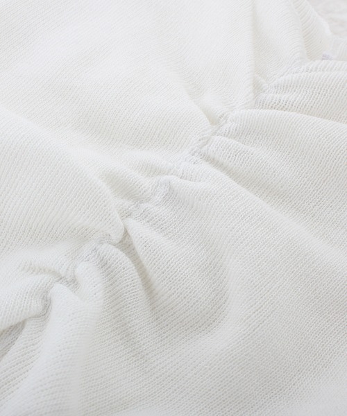 Primazel（プリマゼル）の「ハートネックギャザーショートカットソー（Tシャツ/カットソー・レディース・ラベンダー/ホワイト/ブラック・M）」の13枚目の写真