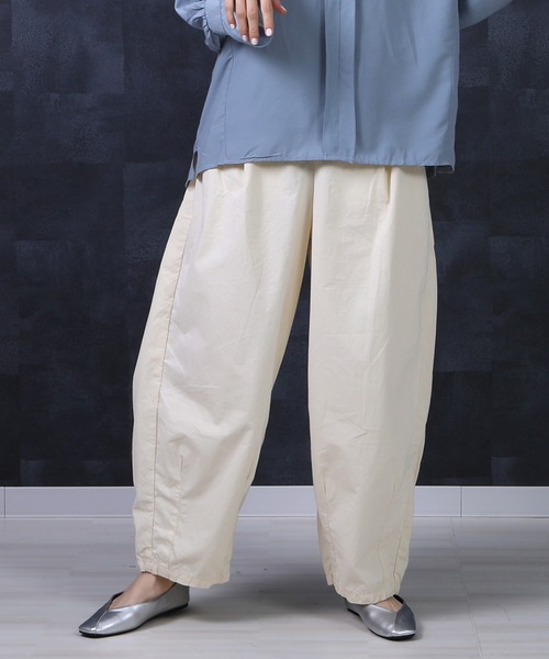 SELECT LEVERY(セレクトリベリー)の「高密度ダンプワッシャー ワイドサーカスパンツ(その他パンツ・レディース・ホワイト/カーキ/ブルー/モカ/ブラック・MEDIUM/LARGE/X-LARGE/SMALL)」の6枚目の写真