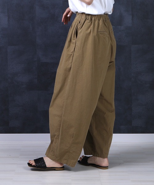 SELECT LEVERY(セレクトリベリー)の「高密度ダンプワッシャー ワイドサーカスパンツ(その他パンツ・レディース・ホワイト/カーキ/ブルー/モカ/ブラック・MEDIUM/LARGE/X-LARGE/SMALL)」の14枚目の写真