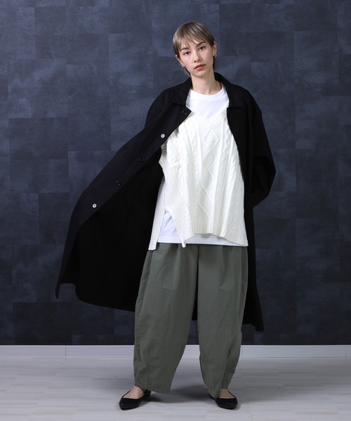 SELECT LEVERY(セレクトリベリー)の「高密度ダンプワッシャー ワイドサーカスパンツ(その他パンツ・レディース・ホワイト/カーキ/ブルー/モカ/ブラック・MEDIUM/LARGE/X-LARGE/SMALL)」の19枚目の写真