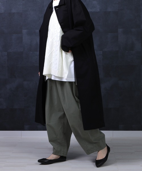 SELECT LEVERY(セレクトリベリー)の「高密度ダンプワッシャー ワイドサーカスパンツ(その他パンツ・レディース・ホワイト/カーキ/ブルー/モカ/ブラック・MEDIUM/LARGE/X-LARGE/SMALL)」の21枚目の写真