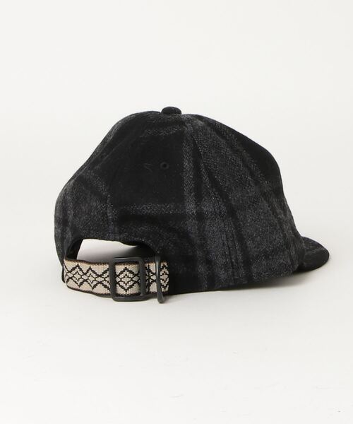 KAVU（カブー）の「KAVU/カブー KID'S CHECK BASE BALL CAP/キッズチェックベースボールキャップ（キャップ・キッズ・ブラック/レッド/グリーン・FREE）」の4枚目の写真