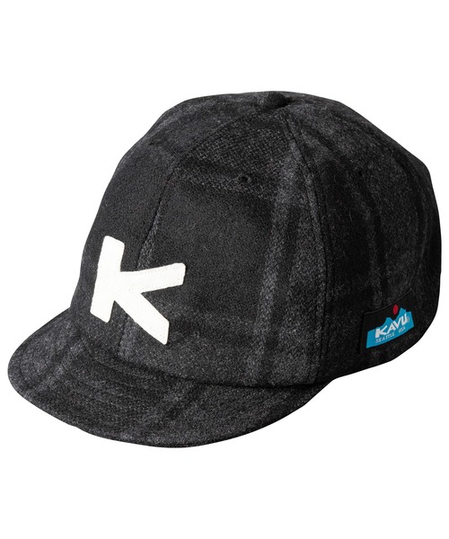 KAVU（カブー）の「KAVU/カブー KID'S CHECK BASE BALL CAP/キッズチェックベースボールキャップ（キャップ・キッズ・ブラック/レッド/グリーン・FREE）」の2枚目の写真