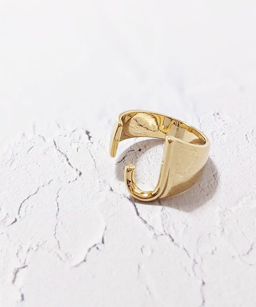 BROTHERHOOD(ブラザーフッド)の「【earyear】イニシャル ボリューム リング ゴールド(リング・レディース・B/G/R/V/T/D/L/Z/A/Y/U/F/M/P/O/C/X/I/H/Q/E/J/S/K/W/N・FREE)」の10枚目の写真