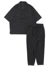 Bling Leads（ブリングリーズ）の「★Bling leads★ セットアップ商品＊梨地オープンカラーシャツ＆イージーテーパードパンツ（セットアップ）」