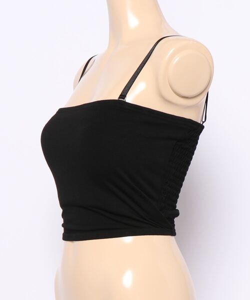 SPINNS（スピンズ）の「無地ベアトップ（タンクトップ・レディース・ホワイト/ブラック・S/M）」の14枚目の写真