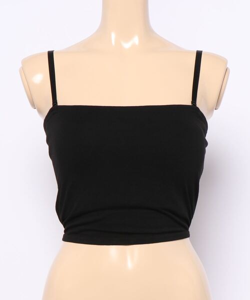 SPINNS（スピンズ）の「無地ベアトップ（タンクトップ・レディース・ホワイト/ブラック・S/M）」の13枚目の写真