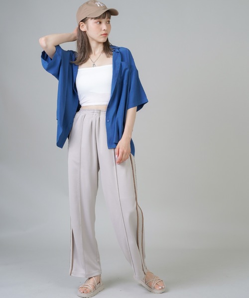 SPINNS（スピンズ）の「無地ベアトップ（タンクトップ・レディース・ホワイト/ブラック・S/M）」の18枚目の写真