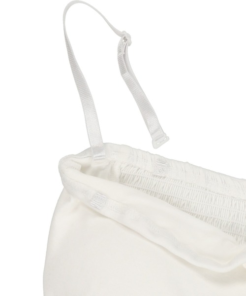 SPINNS（スピンズ）の「無地ベアトップ（タンクトップ・レディース・ホワイト/ブラック・S/M）」の9枚目の写真